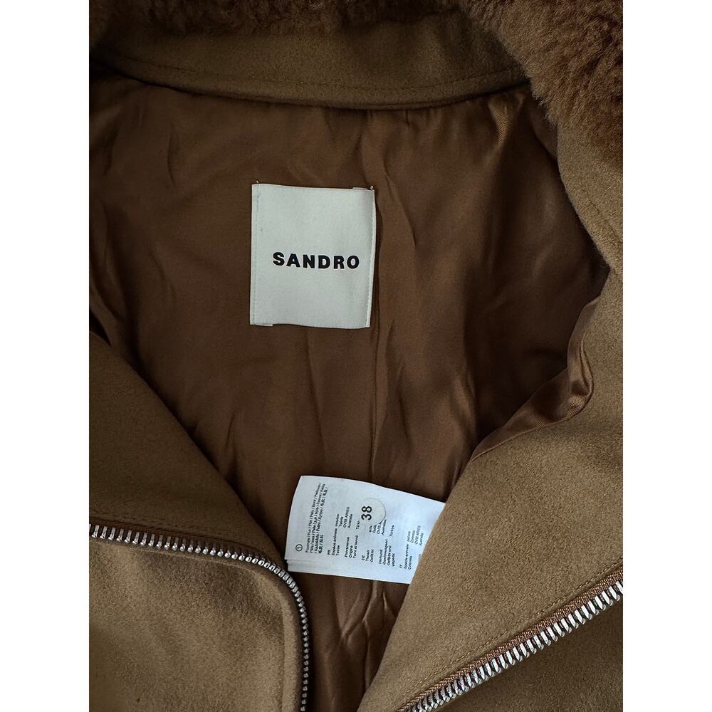 Sandro Shearling Aviator Jacket - image 7